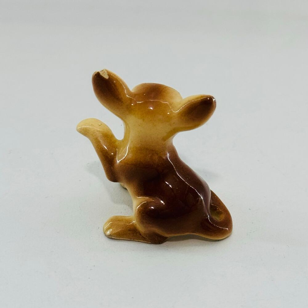 Tiny Vintage Ceramic MCM Dog Animal Miniature Japan - Picture 3 of 5
